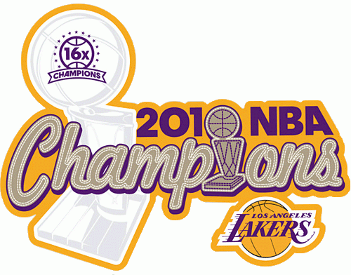 Los Angeles Lakers 2009-2010 Champion Logo iron on paper